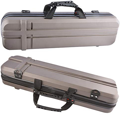AMEYXGS Bogenschießen Herunter nehmen Bogen Koffer mit Pfeilhalter Tragbares Jagdschießen Recurve Bogen Tasche ABS Kunststoff Universal Bogen Box Bogenschießen Zubehör (Braun, 70cm)