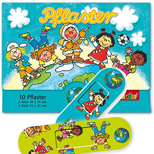 10 Kinderpflaster * KINDER DER WELT * von Lutz Mauder | 14626 | Pflaster Pflasterbriefchen Kinder Heftpflaster