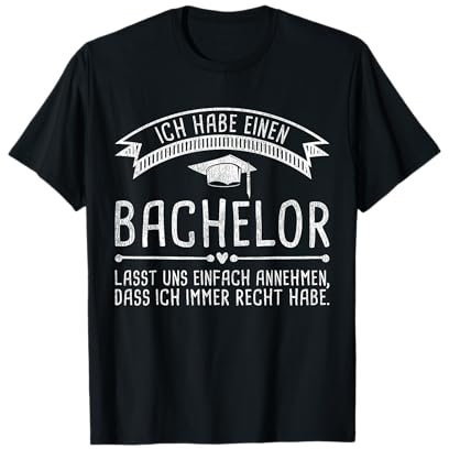 Vintage Bachelor-Hut Spruch Abschluss Studenten Absolvent T-Shirt