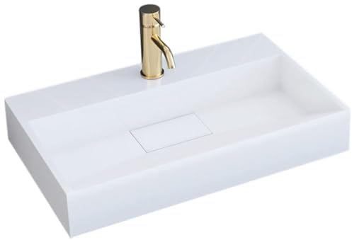 Rea Goya Stein Weiß 50 Vasque à Poser, White
