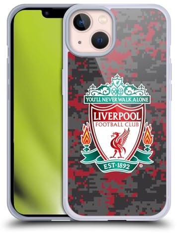 Head Case Designs Officially Licensed Liverpool Football Club Club Colours Crest Digital Camouflage Soft Gel Case Compatible With Apple iPhone 13