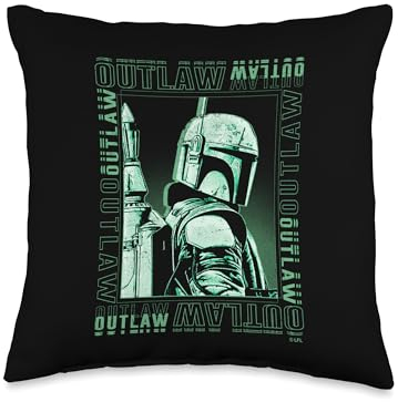 Star Wars Book of Boba Fett Outlaw Kissen, 40,6 x 40,6 cm, mehrfarbig