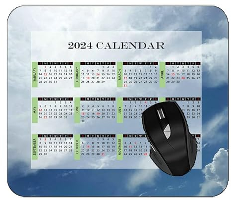 YENDOSTEEN 2024 Kalender Mauspad,Drink Cocktail EIS Blume Mauspads 260 * 210 * 3 mm