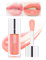 Prreal Tinted Lip Oil Plumping Gloss - Hydrating Glow Care for Dry Lips, Moisturizing Clear Toot Oil, Nourishing Water Glossy Glass Non-Sticky Shine Tint (Pink)