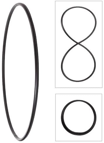 Hoopomania Faltbarer Hula Hoop Rohling, 25mm Rohr, schwarz, Ø140cm