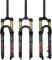 BOLANY 27.5/29Zoll MTB Luftgabel, 120mm Federweg Fahrrad-Federgabel 28.6mm (1-1/8inch) 220mm Gewindefreier gerader Gabelschaft 9x100mm QR Scheibenbremsversion