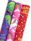 Holijolly Reversible Kinder Geburtstag Wrapping Papier mit Mini Rolle (43 cm x 3 m pro Rolle mit Einhorn/Dinosaurier/Polka Dots