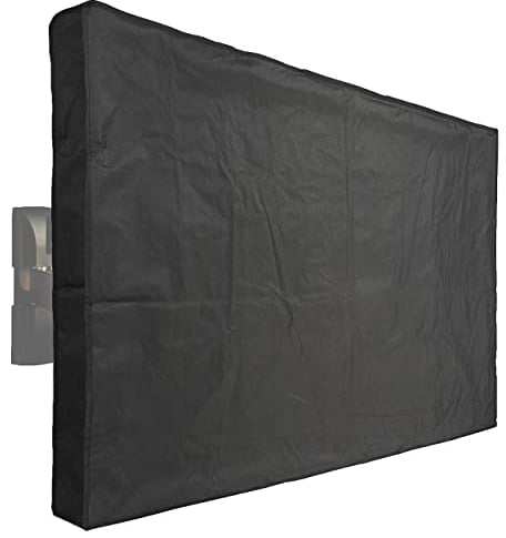 infactory Abdeckung für Fernseher: Outdoor-TV-Abdeckung, für Geräte mit 55 - 58, wetterfest, schwarz (Fernseher für draußen, TV Schutzhülle, wasserdichte Taschen)
