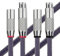 YuanYong Câble audio XLR 18 AWG 8N OCC - En cuivre - Câble de microphone HiFi - Connecteur rhodium - 2XLR mâle vers 2XLR femelle - Pour enregistrement en studio, studio, scène, DJ (1,5 m)
