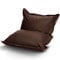 Green Bean XXL Riesen-Sitzsack aus Kunstleder mit EPS Perlen Füllung - 140 x 180 cm 380 Liter - Bean Bag Sitzkissen Sitzpuff Sitzsessel Bodenkissen Lounge - Dunkelbraun