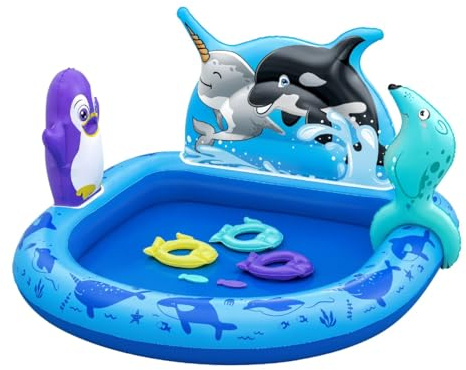 Bestway Wasserspielcenter Polar Pals 134 x 131 x 73 cm