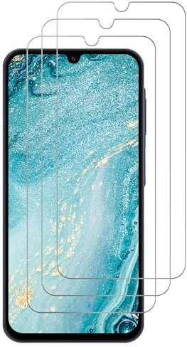 J&D Compatible pour Samsung Galaxy A15 Protection écran, 3 Pièces Verre Trempé Non Couverture Complète Protecteur d'Écran Clair HD pour Galaxy A15