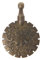 Collier coupe fil à coudre pendentif rond bronze antique artisanat bricolage outil maison coupe-fil collier