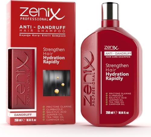 Zenix Anti Dandruff Shampoo 250ml | zur Kopfhautbehandlung bei Schuppenflechte I OHNE KORTISON I Schuppenflechte Kopfhaut | Anti-Schuppen Shampoo |