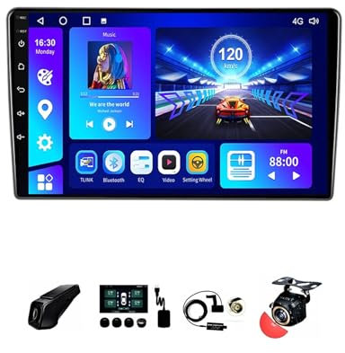 BOJONTN 9 Pollici Android 12 Auto Stereo Radio 2 DIN per Opel Zafira B/Astra H 2005-2014 con Telecamera Posteriore Comandi al Volante Bluetooth GPS Car Play Senza Fili FM Radio (Size : S200 2+32G)