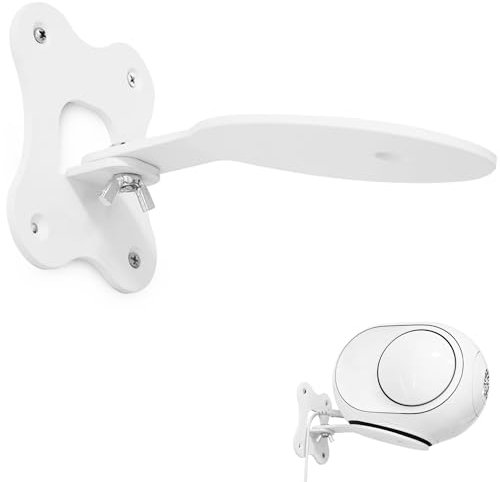 Kompatibel mit DEVIALET Phantom II 98 DB / 95 Bluetooth-Lautsprecherhalter,DEVIALET Phantom II 98 DB Wandhalterung Halter,Phantom II 98 DB Ständer DEVIALET 95 Metallhalterung Zubehör(Weiß) 2PCS