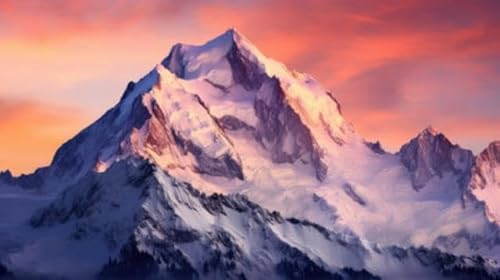 adrium Acryl-Bild 70 x 40 cm: ein Berg mit Schnee darauf (212177744)