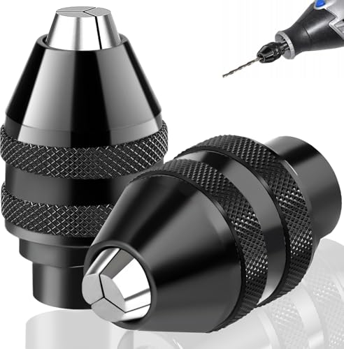 2 Pcs 4486 Mandrino Trapano Accessori per Dremel 1/32 1/8 Mandrino per Avvitatore Autoserrante Adattatore Trapano Attrezzi Mandrino Ricambio per Dremel 4000,400,3000,398,395,300,200,285,8200,800