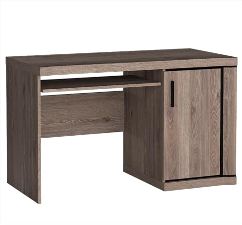 Lomadox Schreibtisch in Trüffel Eiche