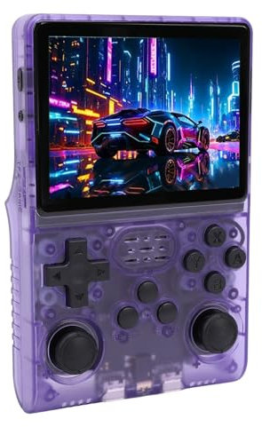 LICAEVEY Console de Jeu Portable Rétro, Console de Jeu Portable R40S Pro, Prend en Charge 256 Go TF 30000 Jeux Classiques, 45 émulateurs Intégrés, écran HD IPS 3,5, Batterie 3800 MAh,