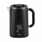 JATA JEHA1575 - Hervidor Agua Electrico. Capacidad: 1.7 L. 5 Temperaturas. 1500 W. Máxima rapidez. Base giratoria 360º. Pantalla LED. Libre de BPA. Fácil Limpieza. Jarra sin Cable