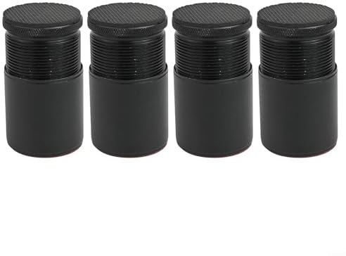 Verstellbare Tischfußpolster, verstellbare Aluminium-Legierung, Hubhöhe 4,7 ~ 7,9 cm, für Betten, Stühle, Sofas, Schränke (schwarz)