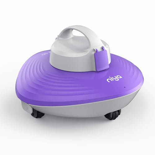 Niya Sonar F1 Robot Aspirateur de Piscine sans fil hors sol par les créateurs de Dolphin, Piscines jusqu'à 6 mètres, Léger, Durée de Cycle jusqu'à 1h, Nettoyage Fond uniquement