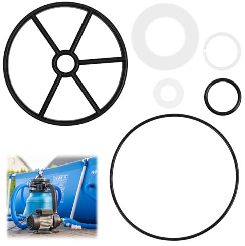 Kit de Reparación de Juntas para Válvula Hayward Vari-FLO XL, Incluye Junta de Araña y O-Ring SPX0710L, Compatible con SP0710T, SPX0710CA, Ideal para Filtros y Bombas de Piscina, Set de 6 Piezas
