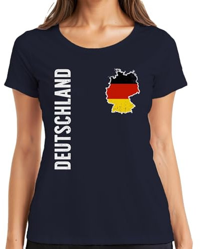 Germany Flag Football World Cup 2026 World Cup Jersey Women's T-Shirt, navy, 3XL