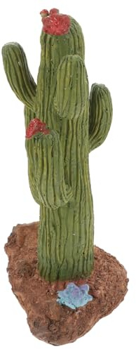 TOYZFRIENDY Cactus artificiel - Décoration de terrarium - Polyvalente - Pour reptiles - Facile d'entretien - Durable - Pour les dragons barbus, geckos, caméléons et tortues du désert
