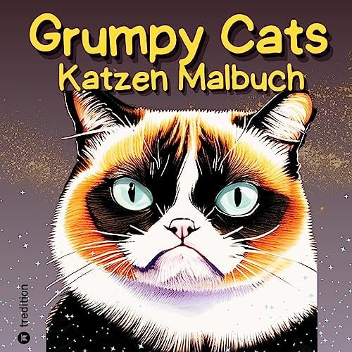 Katzen Malbuch - Cozy Malbuch - Grumpy Cats Malbuch - Malbuch mit Katzen: Malbuch für Erwachsene und Jugendliche - Mürrische Katzen (Katzen Malbücher)