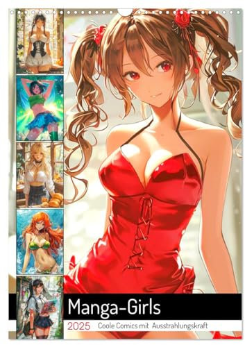 Manga-Girls. Coole Comics mit Ausstrahlungskraft (Wandkalender 2025 DIN A3 hoch), CALVENDO Monatskalender: Kunstvolle Manga-Schönheiten für das ganze Jahr (CALVENDO Kunst)