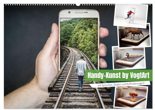 Handy-Kunst by VogtArt (Wandkalender 2026 DIN A2 quer), CALVENDO Monatskalender: Coole Handy Illustrationen, die Lust auf Bildbearbeitung machen und einfach toll zum ansehen. (CALVENDO Spass)