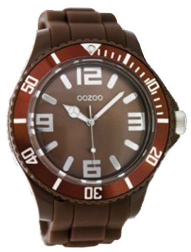 Oozoo Herren-Armbanduhr XL Analog Silikon C4658 Darkbrown