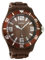 Oozoo Herren-Armbanduhr XL Analog Silikon C4658 Darkbrown