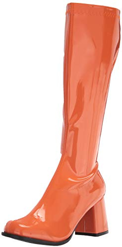 Orange Gogo Boots Size 8