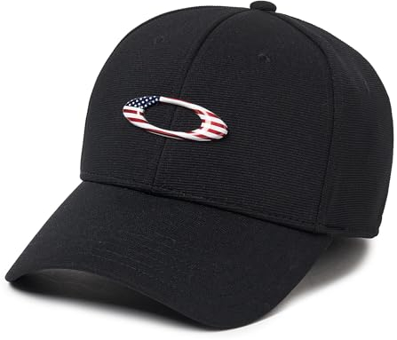 Oakley Herren Tincan Cap Mütze, Black/American Flag, Small/Medium