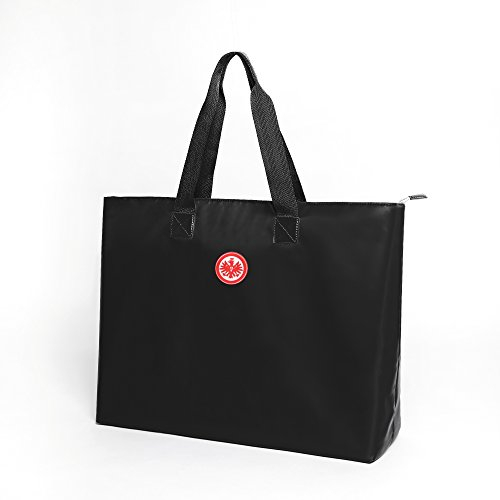 Party Factory Strandtasche mit Vereinslogo Eintracht-Frankfurt 69x15x39cm für den Alltag, Merchandise Tasche mit Innentaschen