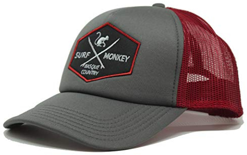 DRESSED IN MUSIC PLAY WITH ME Trucker Cap - Trucker-Schaum-Design mit 5 Panelen - Halbrunder Schirm - Surf Monkey® - Snapback-Verschluss - eine Größe