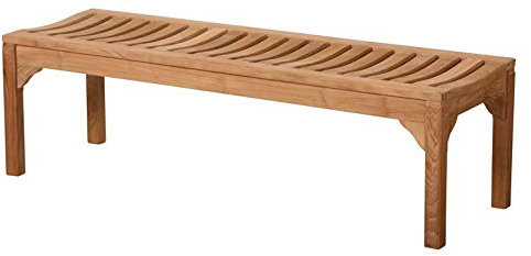 Gartenbank Ferrara Teak Massivholz Breite 90 cm