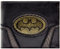 The Dark Knight Batman Abito Metallo Emblema Dorato Distintivo Portafoglio/Portamonete/Borsa Pieghevole ID & Porta Tessere, Nero