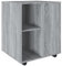 vidaXL Rollschrank, Rollcontainer mit viel Stauraum, Aktenschrank mit Rollen, Büroschrank Bürocontainer Schrank, Grau Sonoma Holzwerkstoff