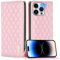 FMPCUON Case for iPhone XR,Premium Flip Leather Wallet Magnetic Phone Case with Card Holder and [Kickstand],Pink