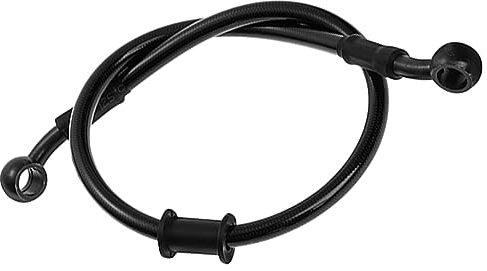 MOCNT 120cm Motorrad Bremsschlauch Motocross Bremsleitung Bremskupplung Ölschlauch Stahl Geflecht Hydraulisch Verstärkter Bremskupplung Leitungrohr Bremse Kupplungsschlauch Schwarz