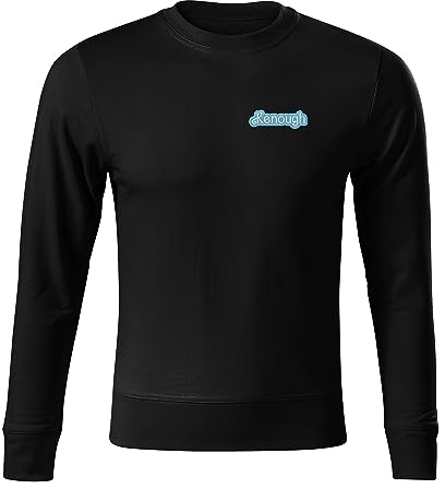 BroiderStudio I Am Kenough Ocean Schwarz Sticken Emblem Ursprünglich Kapuzenpullover Prämie Klasse Unisex Size XL