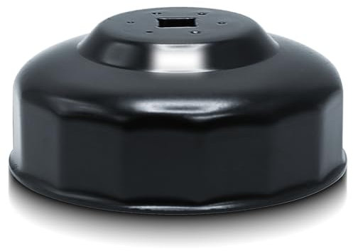 CCLIFE 90mm Filtro Olio Tazza 3/8'' Chiave Filtro Olio per Auto Strumenti di Rimozione del Filtro Dell'olio 15-angoli
