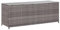 Homgoday Garten Auflagenbox Gartenbox Aufbewahrungsbox Aufbewahrungstruhe Kissenbox Kissentruhe Auflagentruhe Holztruhe Gartenkiste Grau 150x50x60 cm Poly Rattan