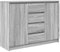 vidaXL Sideboard mit Schubladen Grau Sonoma 100,5x35x76 cm, Kommode, Schrank, Flurschrank, Anrichte, Küchenschrank, Wohnzimmerschrank, Wohnzimmermöbel
