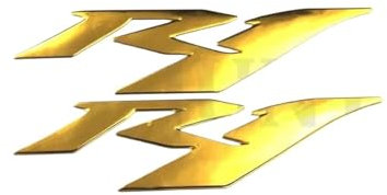 XNASU Personalisiert Für Yamaha YZF R1 YZFR1 YZF1000 R1 2000-2007 2008 2015 3D Logo Aufkleber Abzeichen Emblem Aufkleber Racing(Gold)