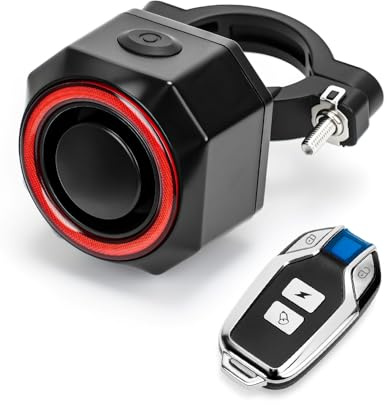CEMOFE Antifurto Bici Elettrica Senza Fili Allarme Bicicletta Antifurto Allarme Bici Con Telecomando Fanale Posteriore Ricaricabile 110dB Ip65 Impermeabile Per Mtb Ebikes Scooter Motorcycle